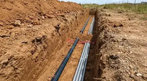 Tranchée électricité